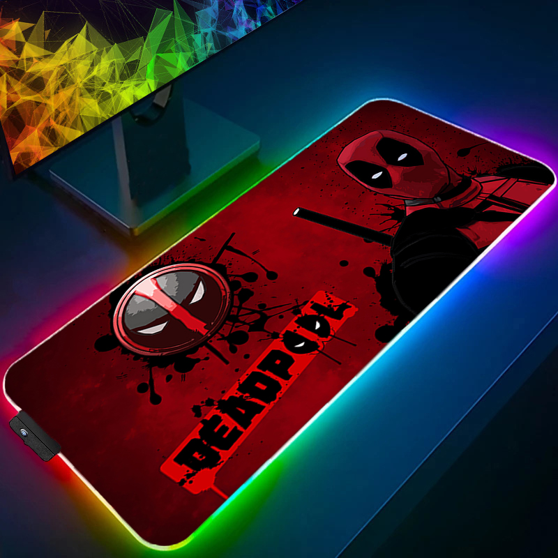Gaming Accessories Desk - LED Mouse Pad Gaming Backlight Lock