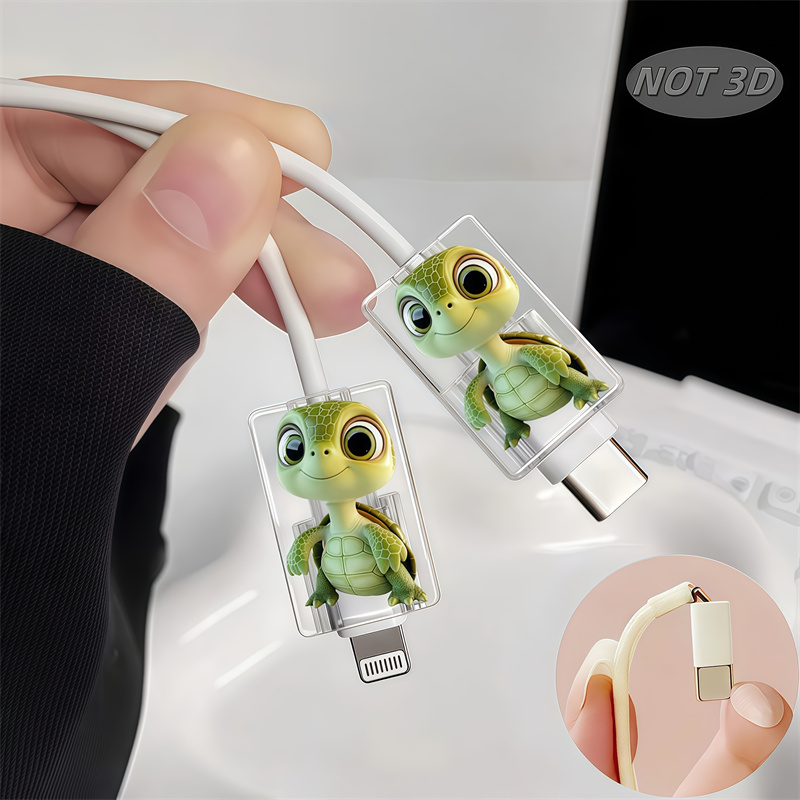 2D Flat 2pcs Cute Cartoon Turt - Sleeved Cable Kit review and price
