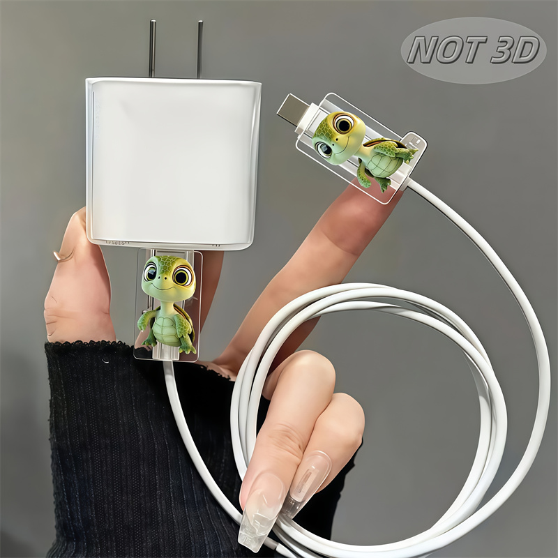 2D Flat 2pcs Cute Cartoon Turt - Sleeved Cable Kit review and price