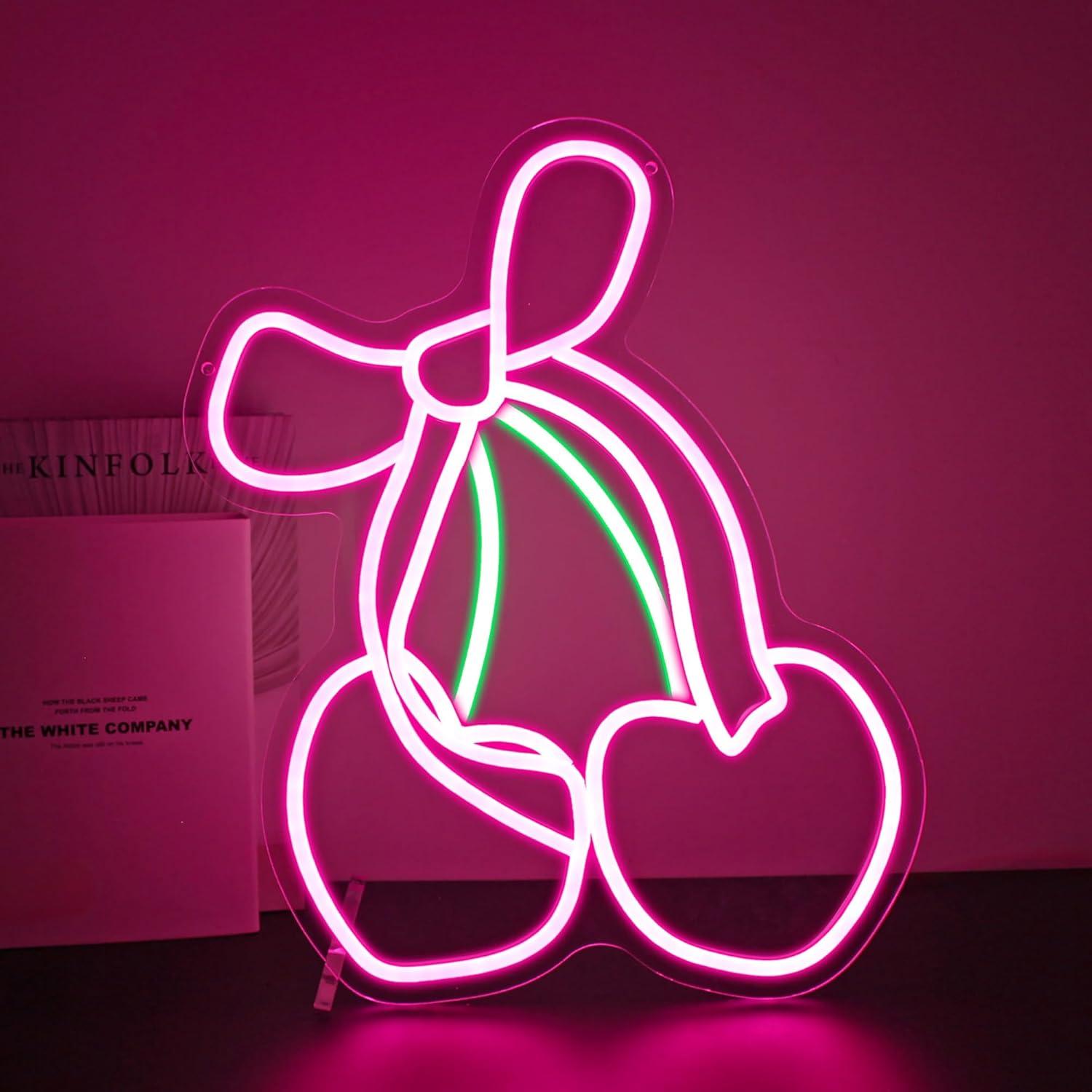 Cherry Bow Neon Sign USB Dimma - Gaming Accessories Shop review and price