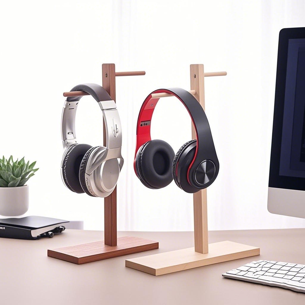 Wood Headphone Stand Earphone  - Gaming Accessories Rack review and price
