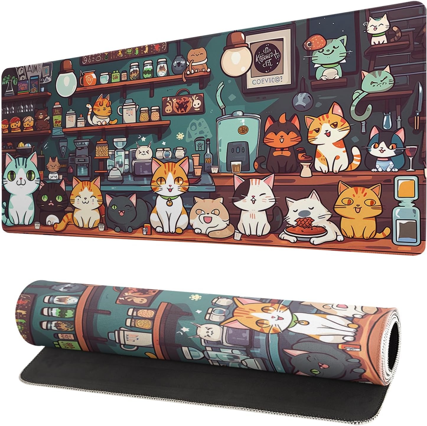 Large Gaming Mouse Pad Coffee  - Gaming Accessories Shop review and price