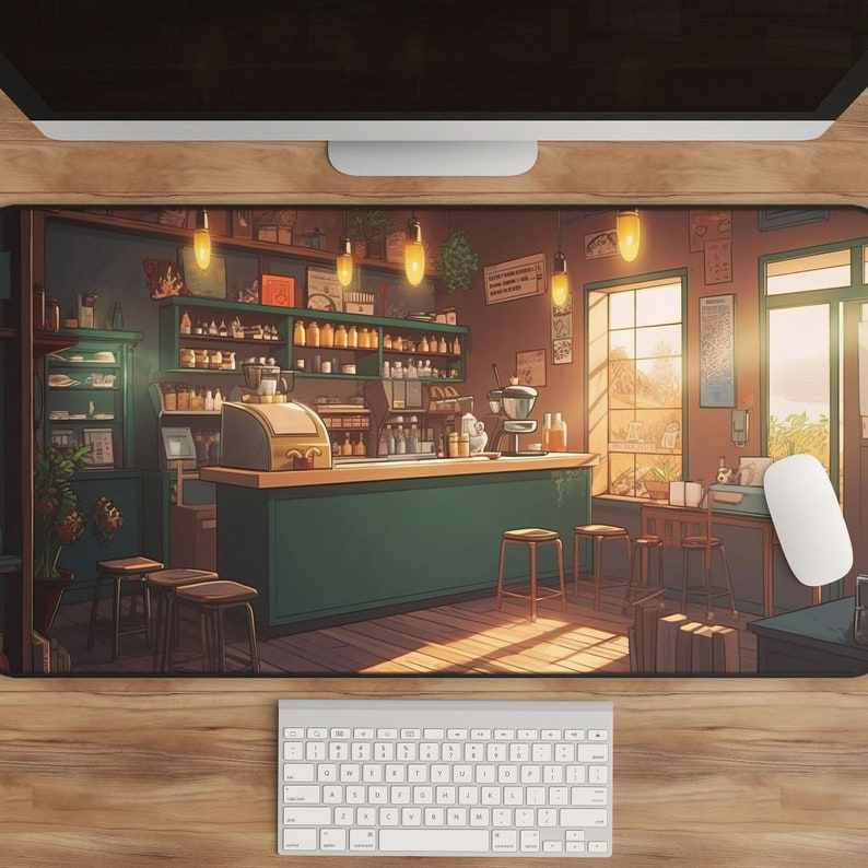 Kawaii Anime Desk Mat Coffee S - Gaming Accessories Shop review and price