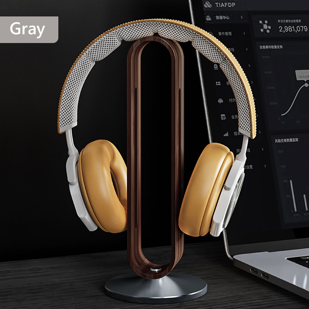 Bamboo Wood Headphone Stand De - Gaming Accessories Rack review and price
