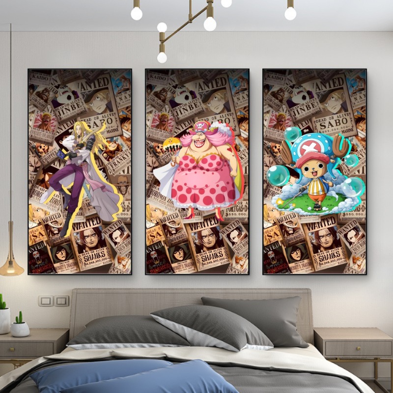 One Piece Wanted Poster Wall D - Gaming Accessories For Free Fire review and price