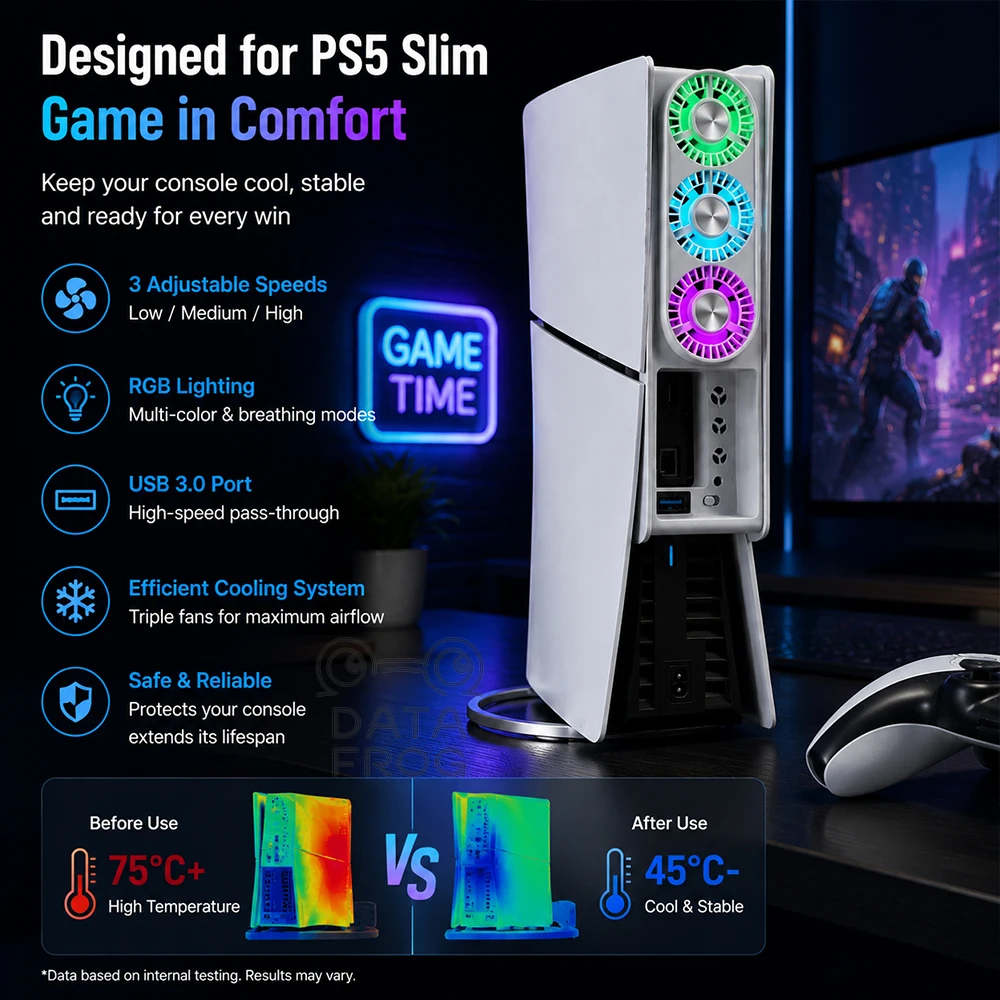 DATA FROG RGB Cooler Compatibl - Essential Gaming Accessories review and price