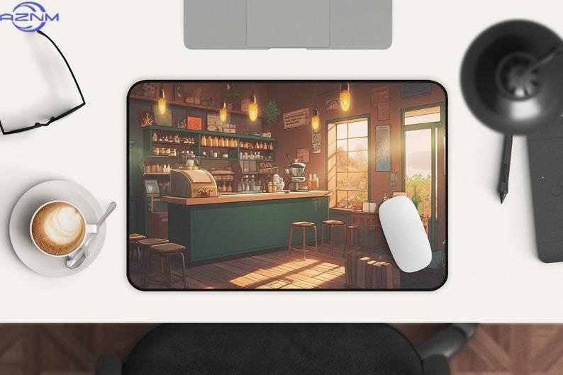 Kawaii Anime Desk Mat Coffee S - Gaming Accessories Shop review and price