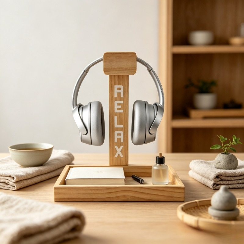 Wooden Gaming Headset Stand, D - Gaming Accessories Rack review and price