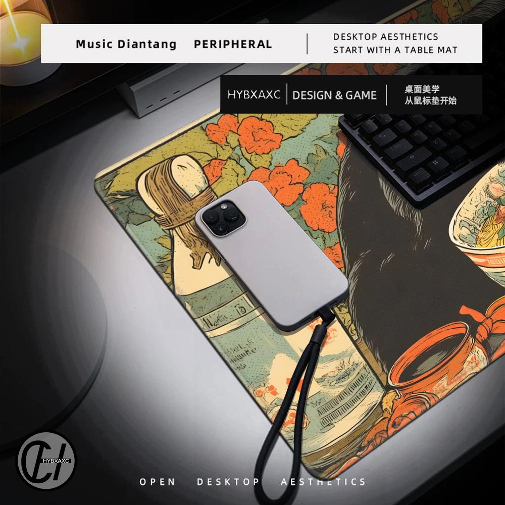 HYBXAXC Black cat loves to eat - Gaming Accessories Shop review and price