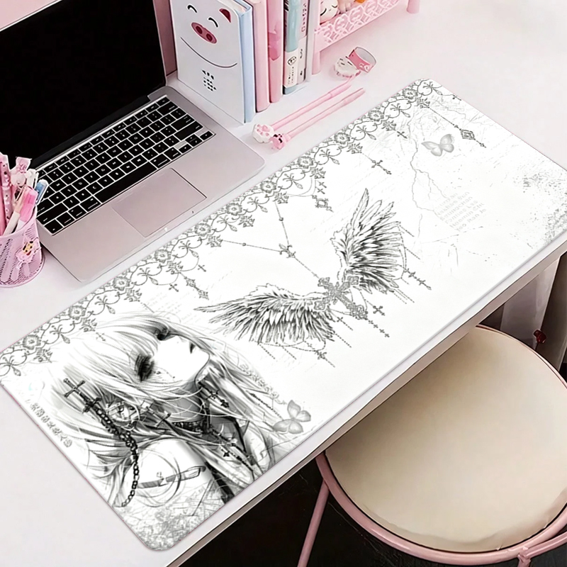 Leather Mousepad Black White A - Gaming Accessories Desk review and price