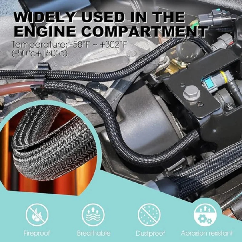Insulated Braided Cable Sleeve - Sleeved Cable Kit review and price
